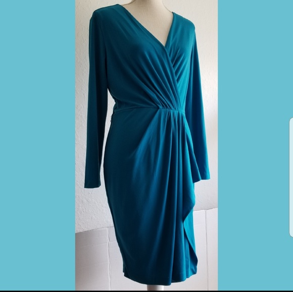 women's faux wrap dress